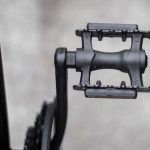 A simple black bicycle pedal