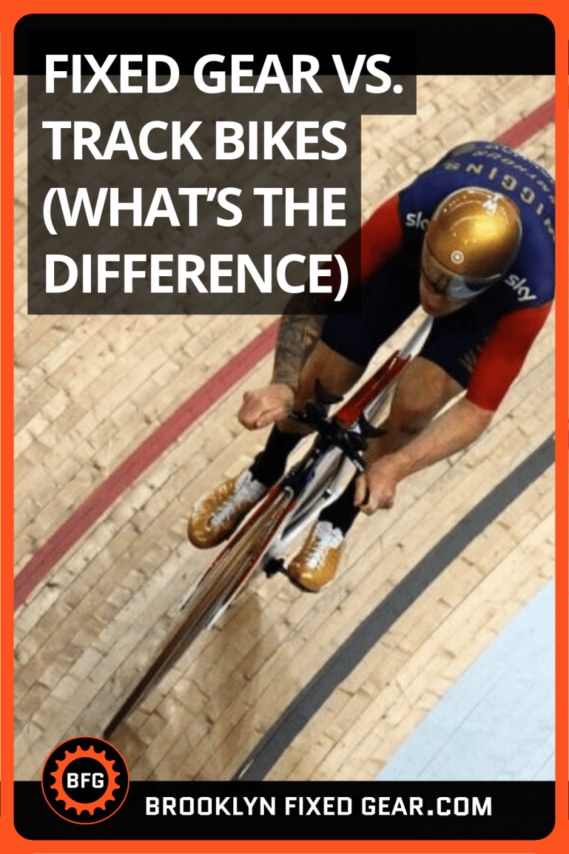 Image of a man on fixie at velodrome riding a brakeless track bike. Pinterest