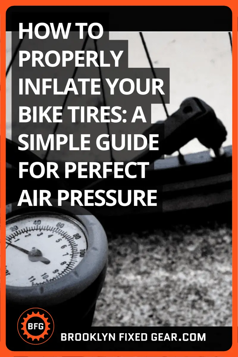 Bike tire getting inflated with gauged air pump pinterest