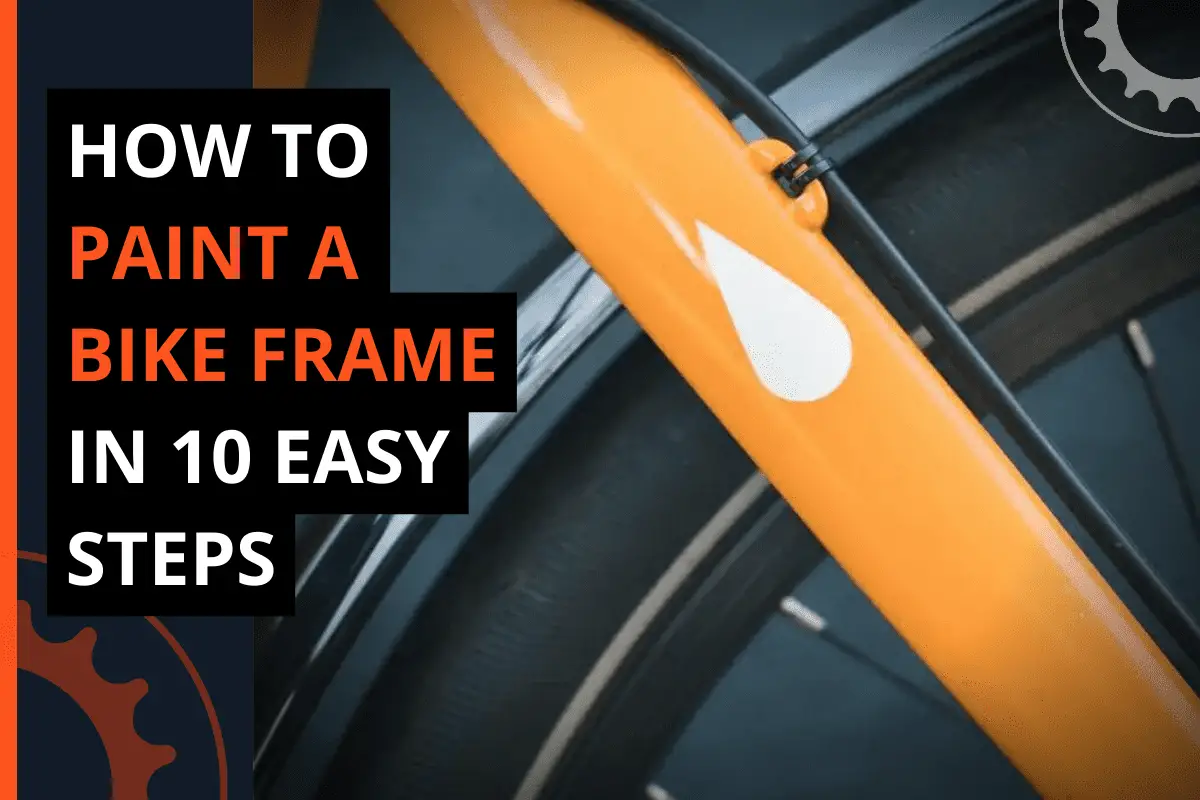 Thumbnail for a blog post how to paint a bike frame in 10 easy steps