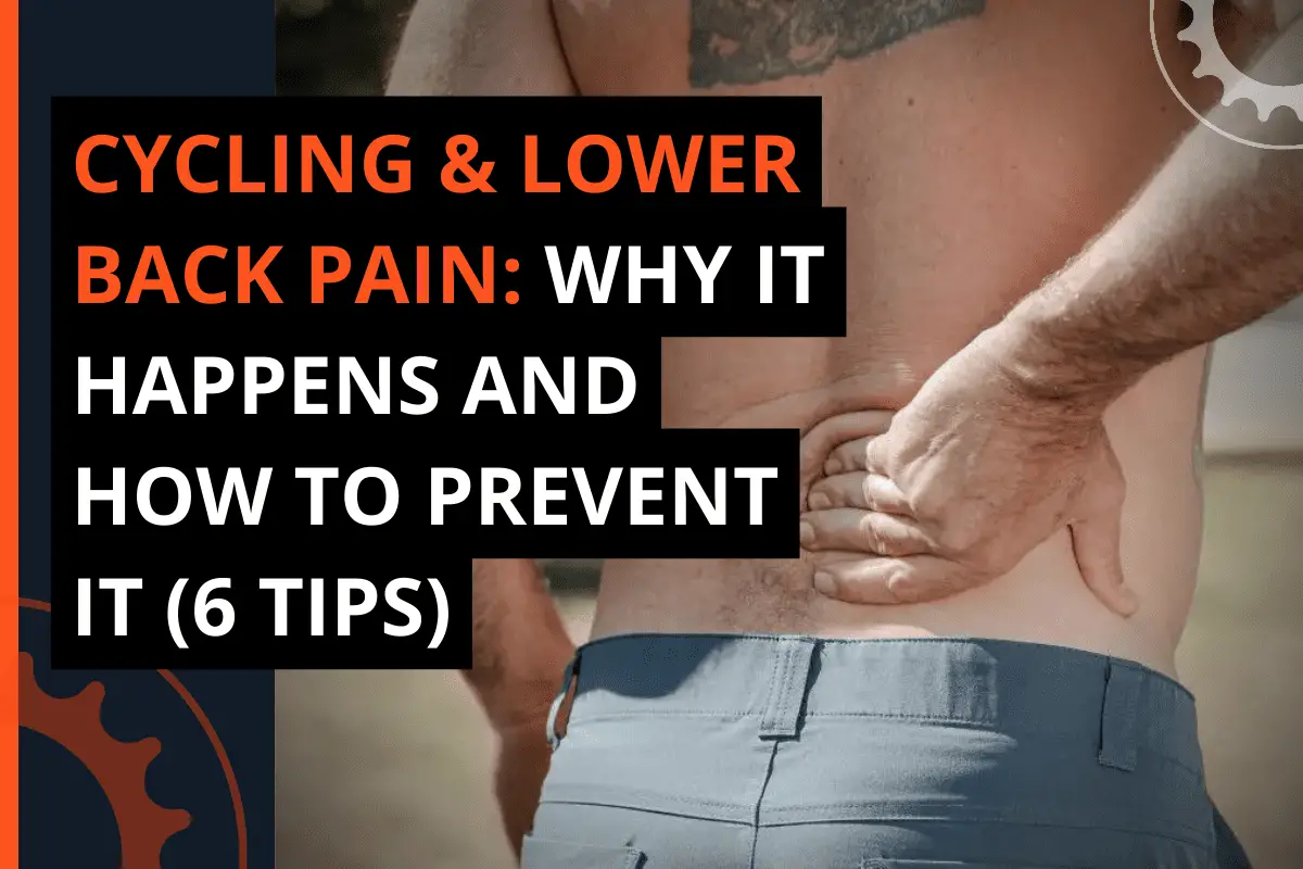 Thumbnail for a blog post cycling & lower back pain: why it happens and how to prevent it (6 tips)