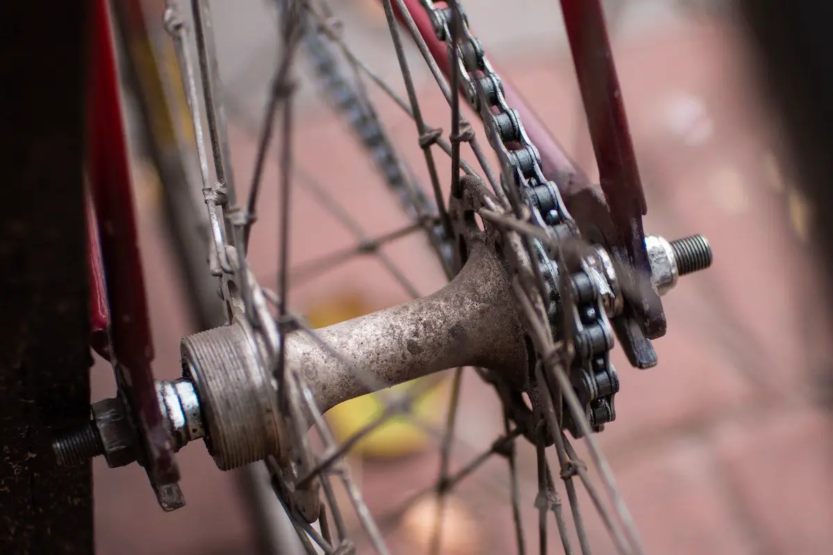 A dirty bike chain. Source: mustachescactus gsoh, unsplash