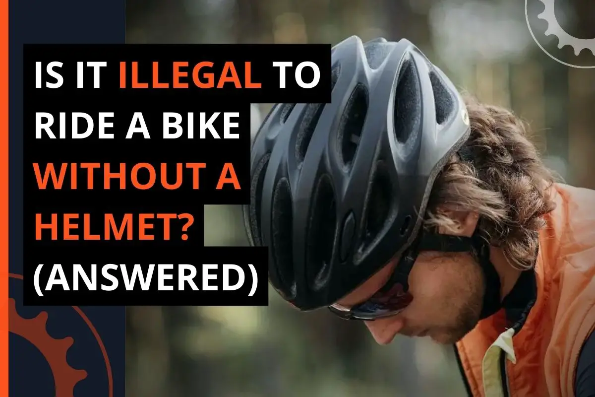 Thumbnail for a blog post titled is it illegal to ride a bike without a helmet?  (answered)