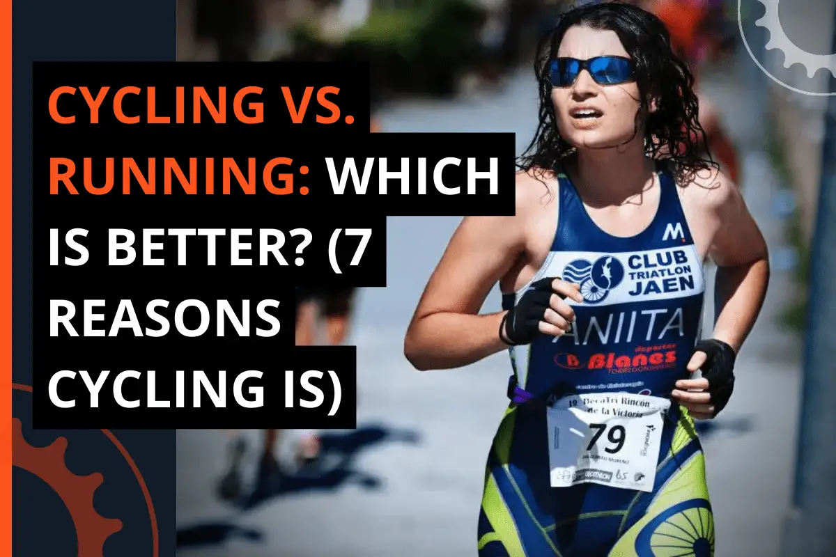 Thumbnail for a blog post cycling vs. Running: which is better? (7 reasons cycling is)