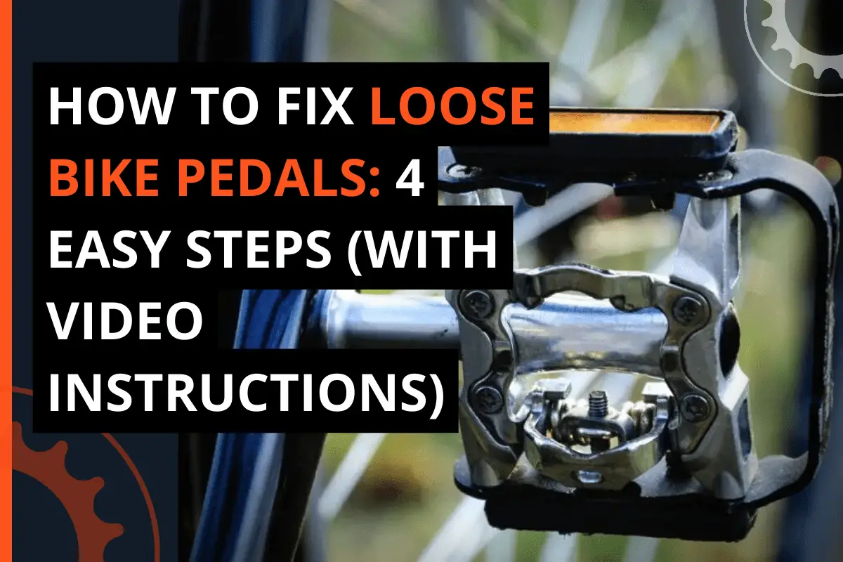 Thumbnail for a blog post how to fix loose bike pedals: 4 easy steps (with video instructions)