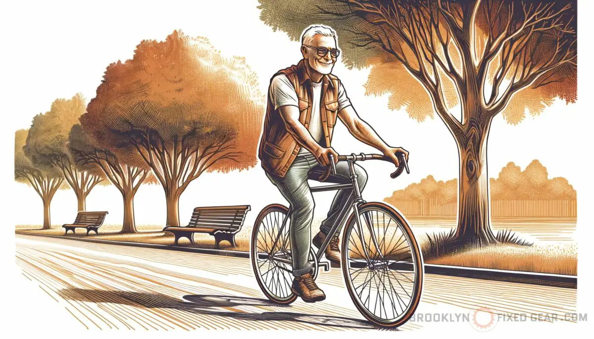 Featured image for a blog post called fixed gear cycling for seniors can it enhance your fitness unlock the benefits.