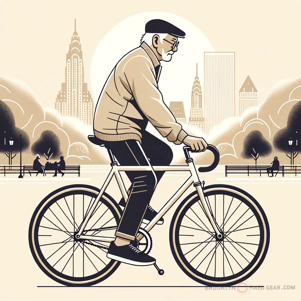 Supplemental image for a blog post called 'fixed gear cycling for seniors: can it enhance your fitness? (unlock the benefits)'.