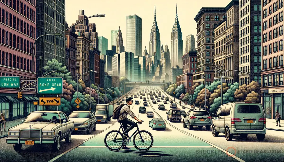 Featured image for a blog post called fixed gear cycling in nyc how does urban infrastructure affect your ride discover insights.