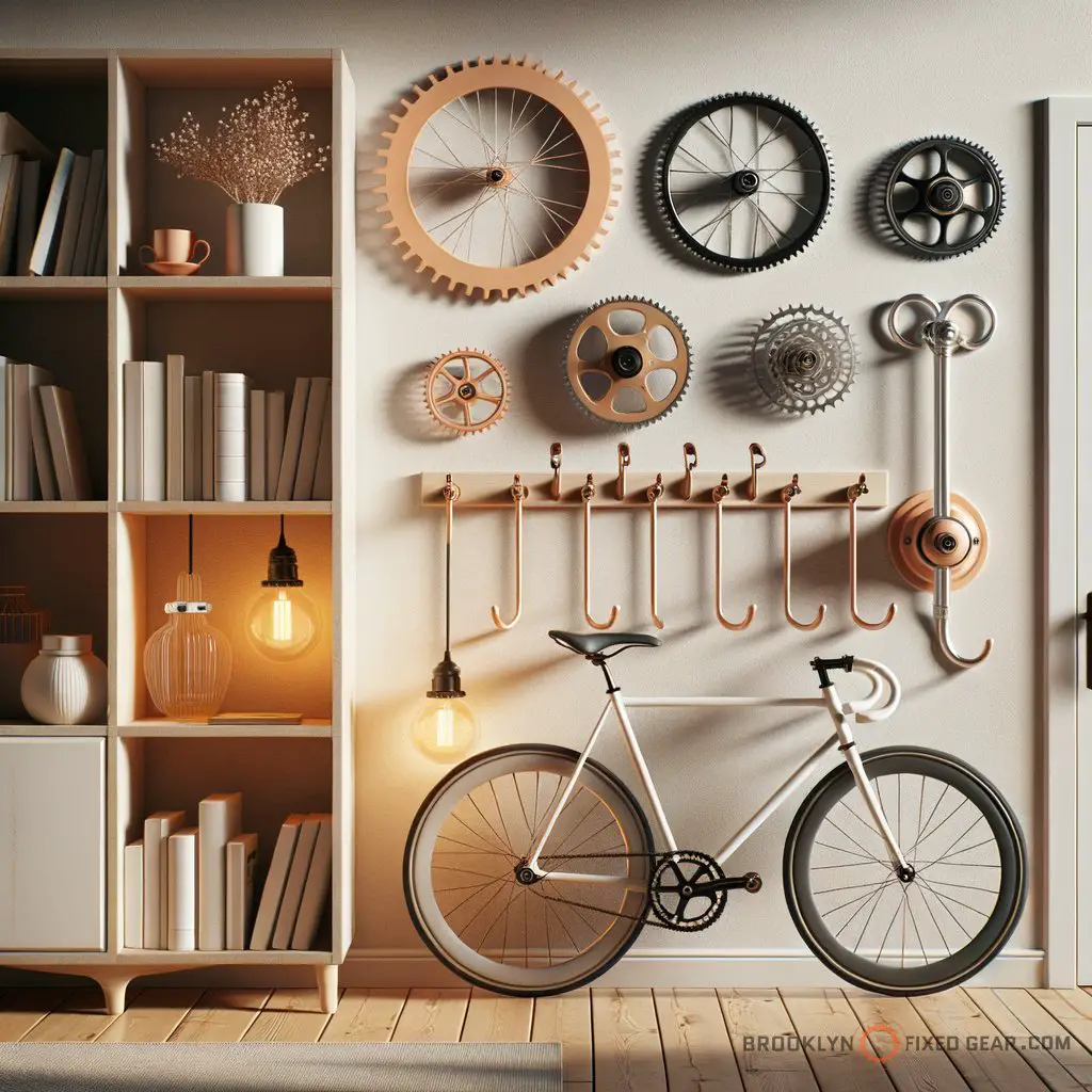 Supplemental image for a blog post called 'bicycle decor: how can bike parts enhance your home? (discover ideas)'.