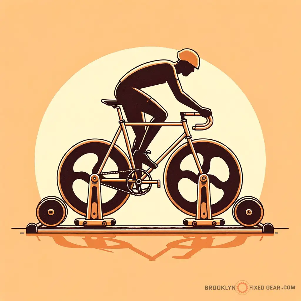 Supplemental image for a blog post called 'bike rollers: can they boost cycling skills? (expert tips inside)'.