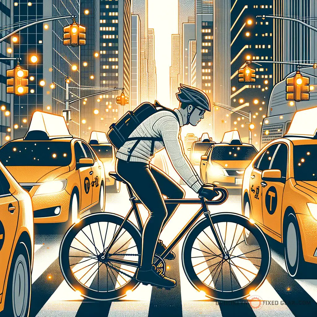 Supplemental image for a blog post called 'urban cycling safety: how can you navigate nyc traffic? (expert tips unveiled)'.